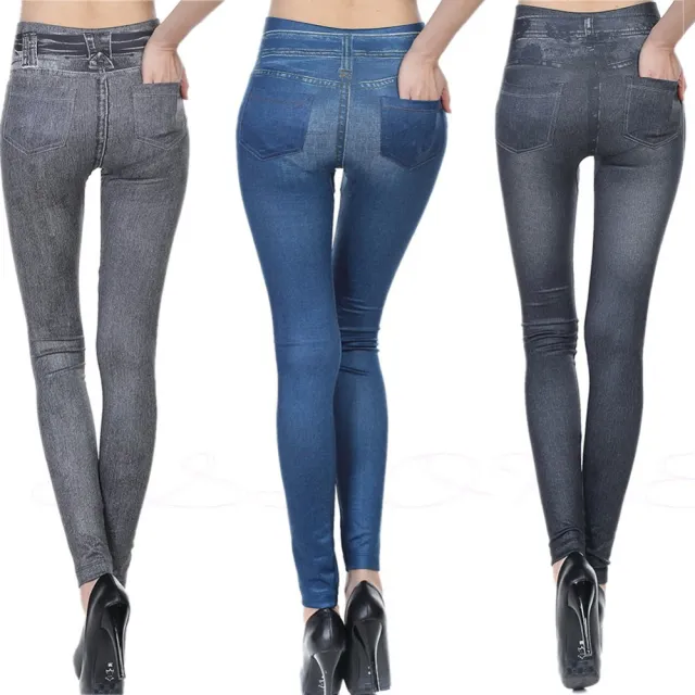 High Waisted Jeggings Denim Leggings 3Color Set Xxl - Shop at LoveMi