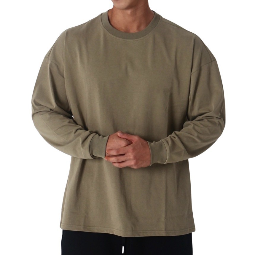 Men's Loose Fitting Fitness Casual Sportswear Long Sleeved T-shirt