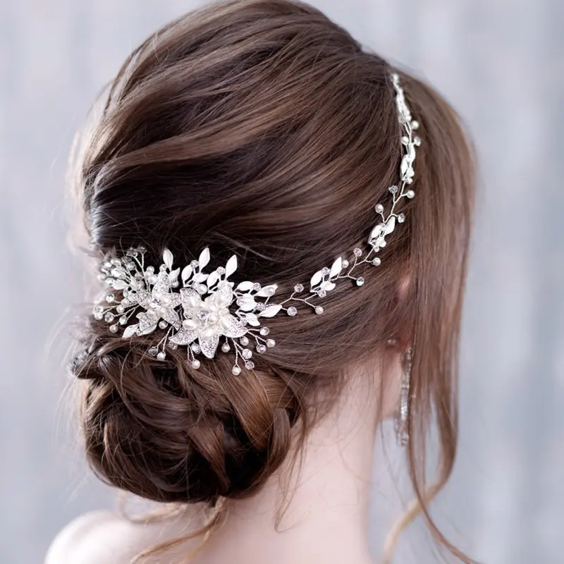 Gold and Silver Rhinestone Alloy Handmade Headdress