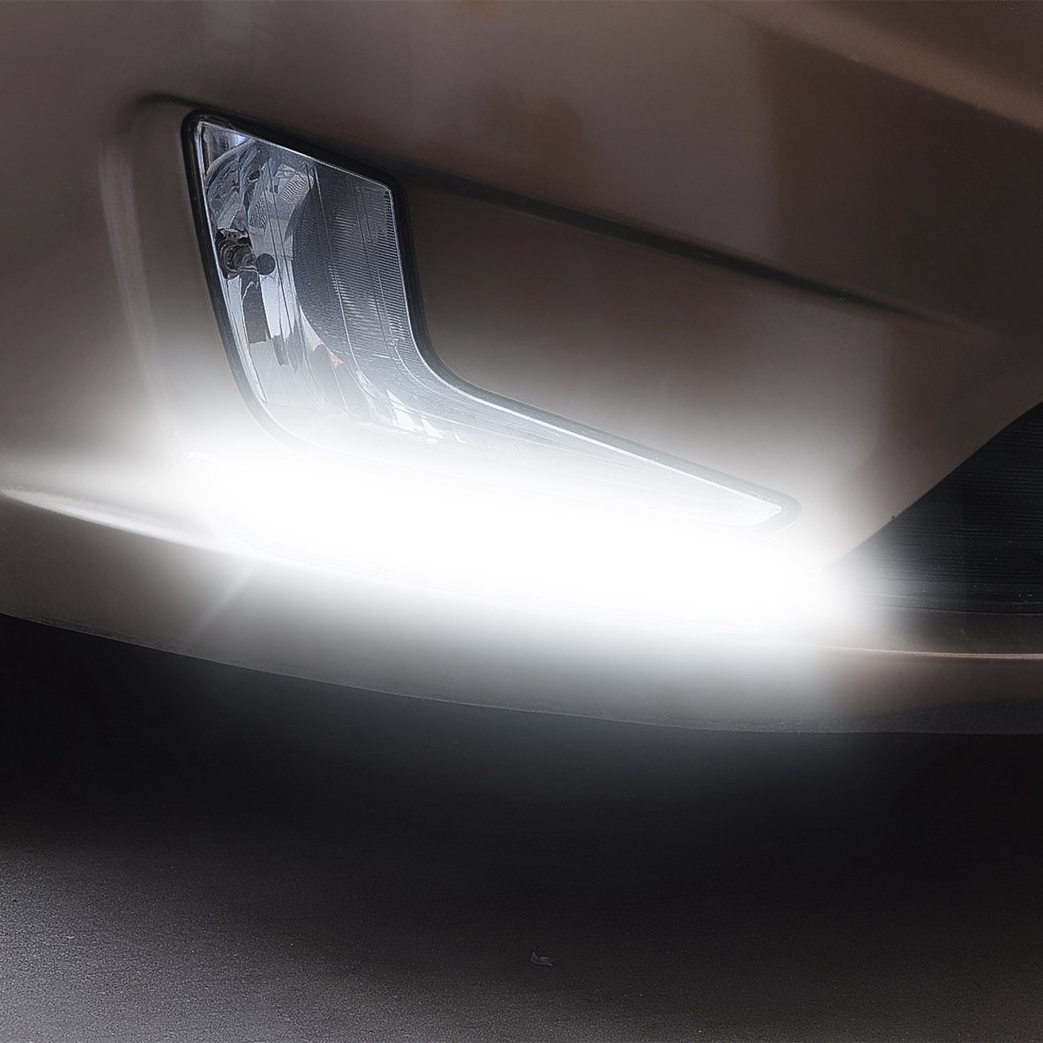 2Pcs LED Daytime Running Lights Car LED COB DRL Fog Lights IP45 Waterproof LED Strip Fog Day Driving Lamp Sticker For 12V Car Interior Exterior Use — foto 5