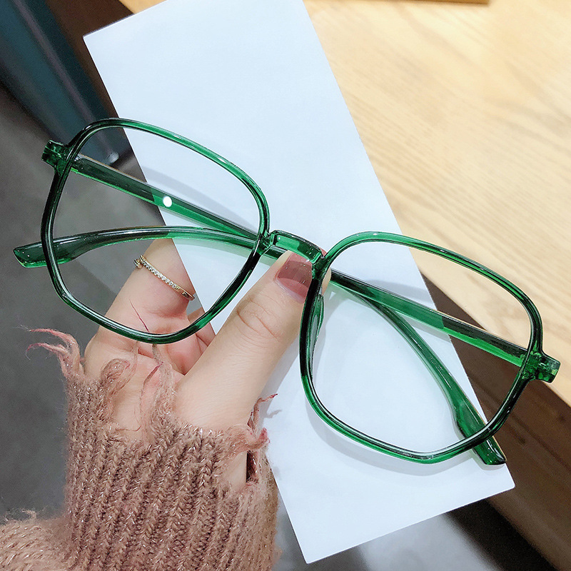 Polygonal Eyeglass Frame Trendy Large Frame