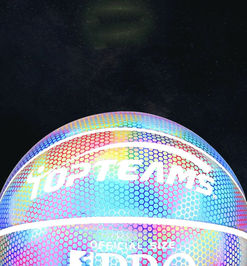 Title 4, Size 7 Basketball Holographic Luminous Reflecti...