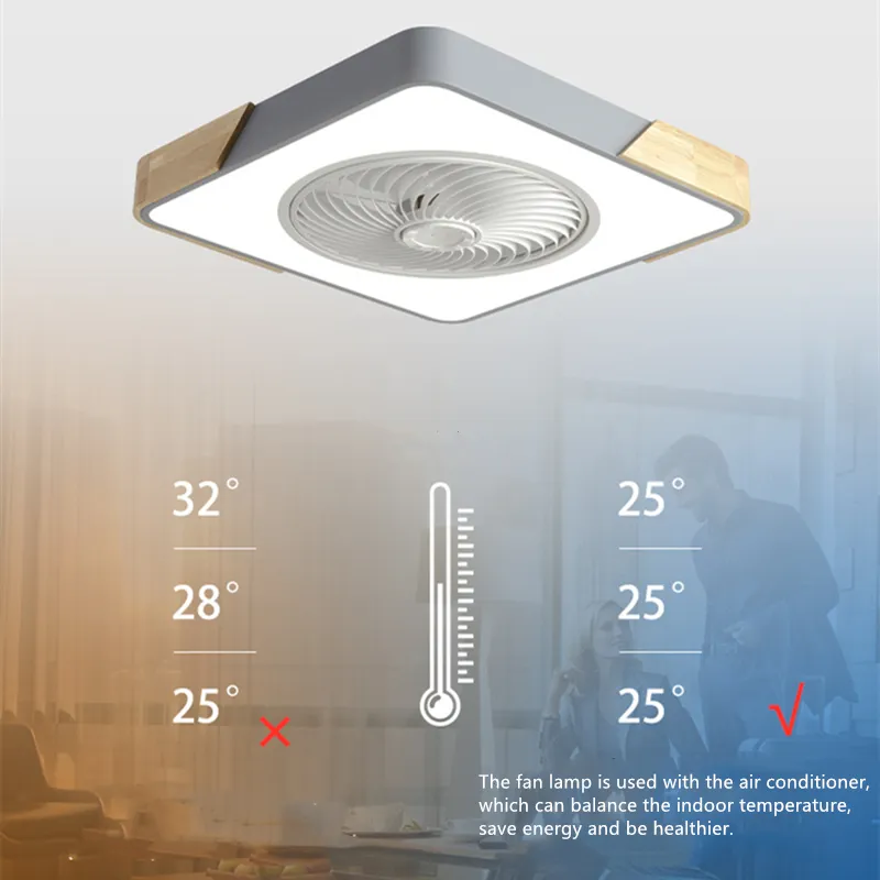 Modern Ceiling Fan With Light And Control