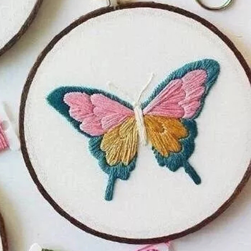 Embroidery Novice Primary Ribbon Embroidery Simple Three dimensional Fresh Flowers21 - Shop at LoveMi