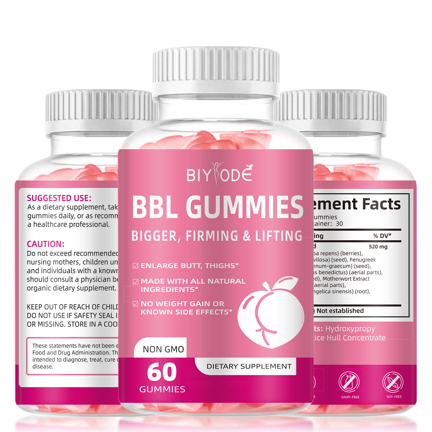 Custom Private Label Hip Enlargement Big Butt For Women Body Lifting Enhancement Bbl Products Gummies Original - Shop at LoveMi