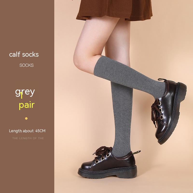 Calf Socks Medium Gray