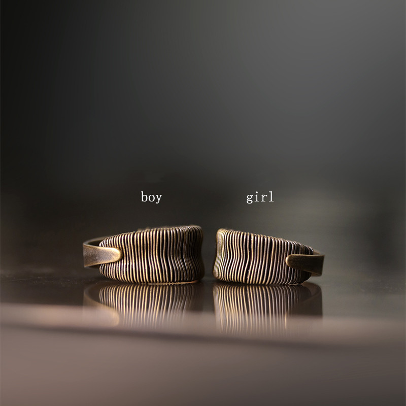 Copper Wire Winding Process Vintage Personalized Ring Girl - Shop at LoveMi