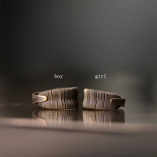 Copper Wire Winding Process Vintage Personalized Ring Girl - Shop at LoveMi