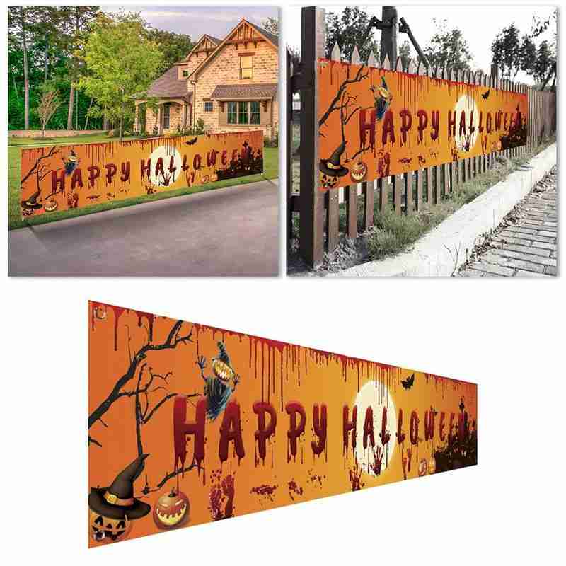 Halloween Product Party Banner Pull Flag Horror Decoration