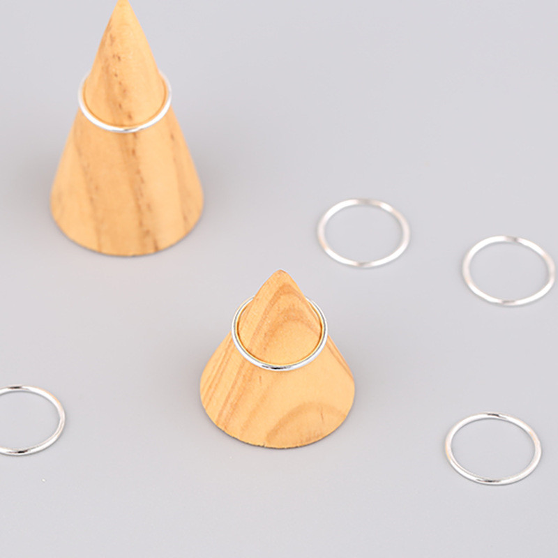 S925 Silver Joint Ring Female Fashion Simple Superfine Tail Ring