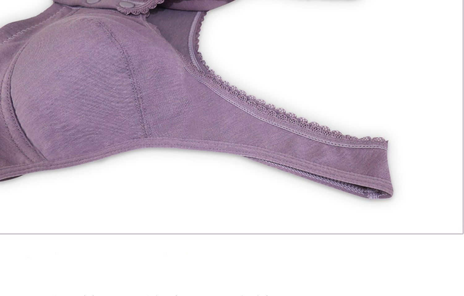 Title 33, Cotton front button bra without steel ring beau...