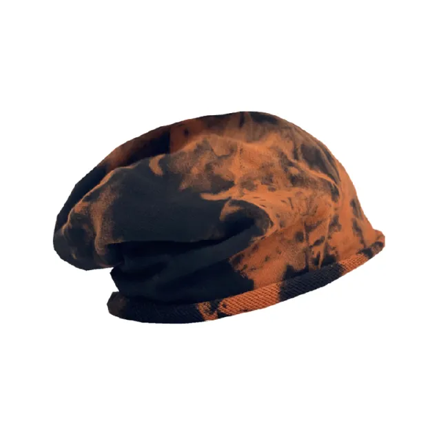 Japanese Thin Dark Tie Dye Baotou Hat Orange - Shop at LoveMi