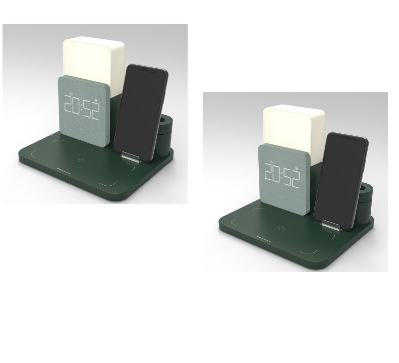 Digital LED Alarm Clock Night Light Magnetic Wireless Charger - Image 11
