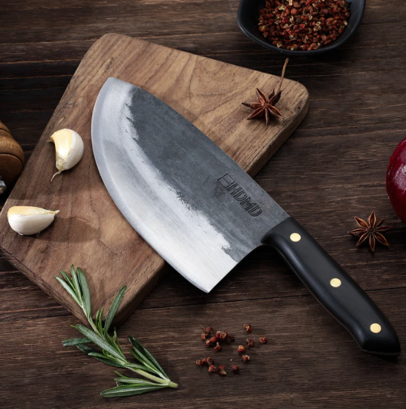 Broad Cleaver  Hand-forged  High Carbon  Chef's Knife