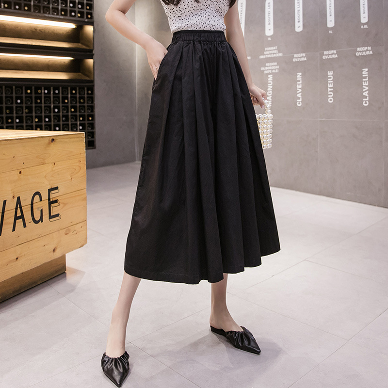 Title 1, Literary Fan Retro High Waist Culottes Women El...