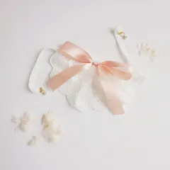 Cat Dog Lace Saliva Bow Jewellery - Pink Ribbons - View 1