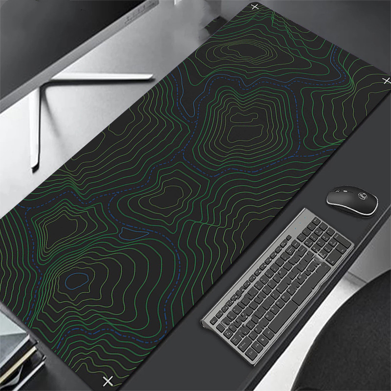 All Black Length Extra Long Mouse Pad Keyboard Desk Office Game Pad — foto 21
