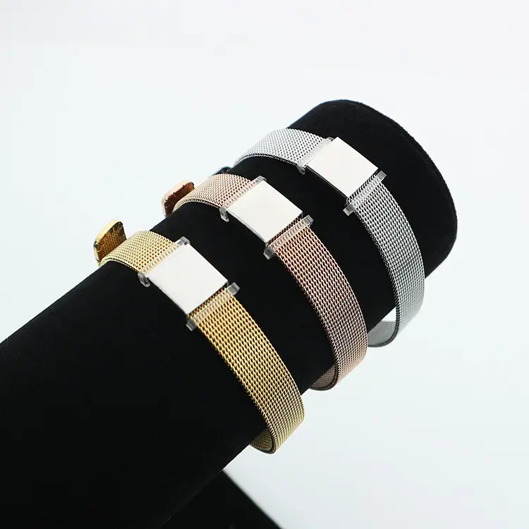 Men's Titanium Steel Mesh Belt Adjustment Bracelet