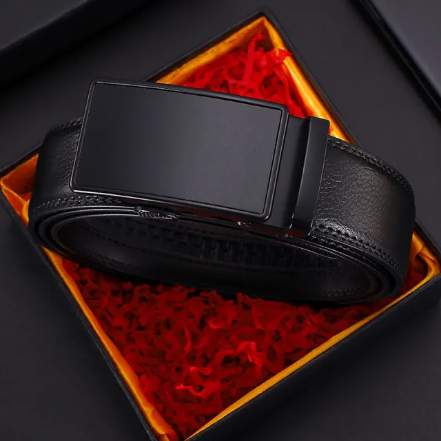 Men's Leather Belt With Automatic Buckle 5 Style 125Cm - Shop at LoveMi