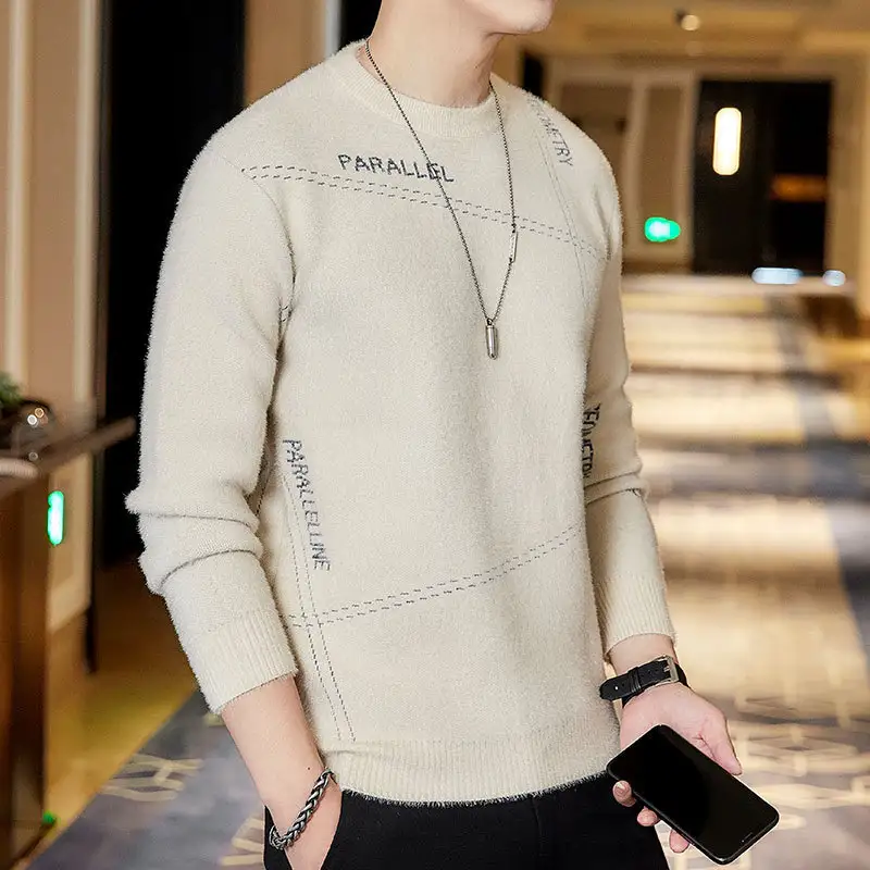 Men All-match Youth Sweater Casual Top