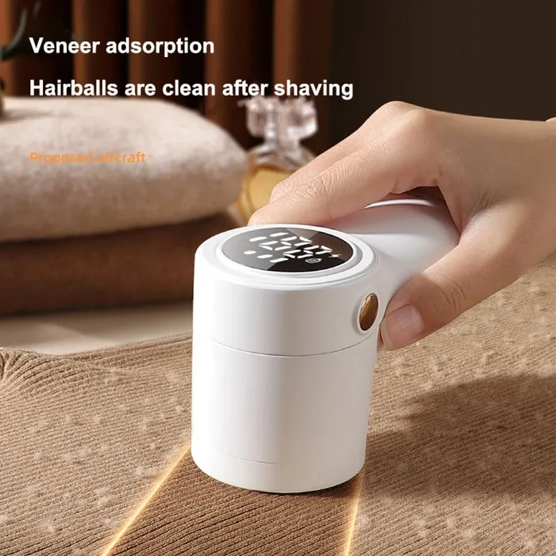 New Lint Remover Electric Hairball Trimmer Smart LED Digital Display Fabric USB Charging Portable Professional Fast Household – image 3