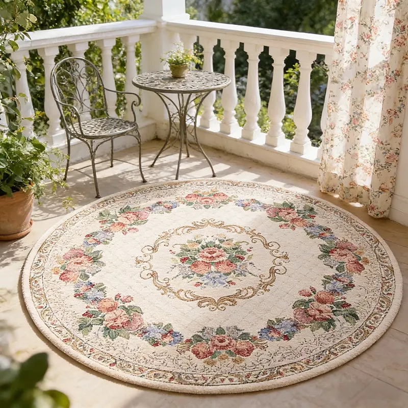 French Style Vintage Country Pastoral Floral Pattern