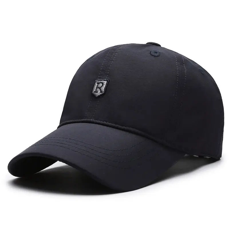 The Men's R Shield Logo Quick-drying, Breathable, Adjustable, Simple And Casual Baseball Cap Is Suitable For Outdoor Activities, Daily Commuting And Going Out.