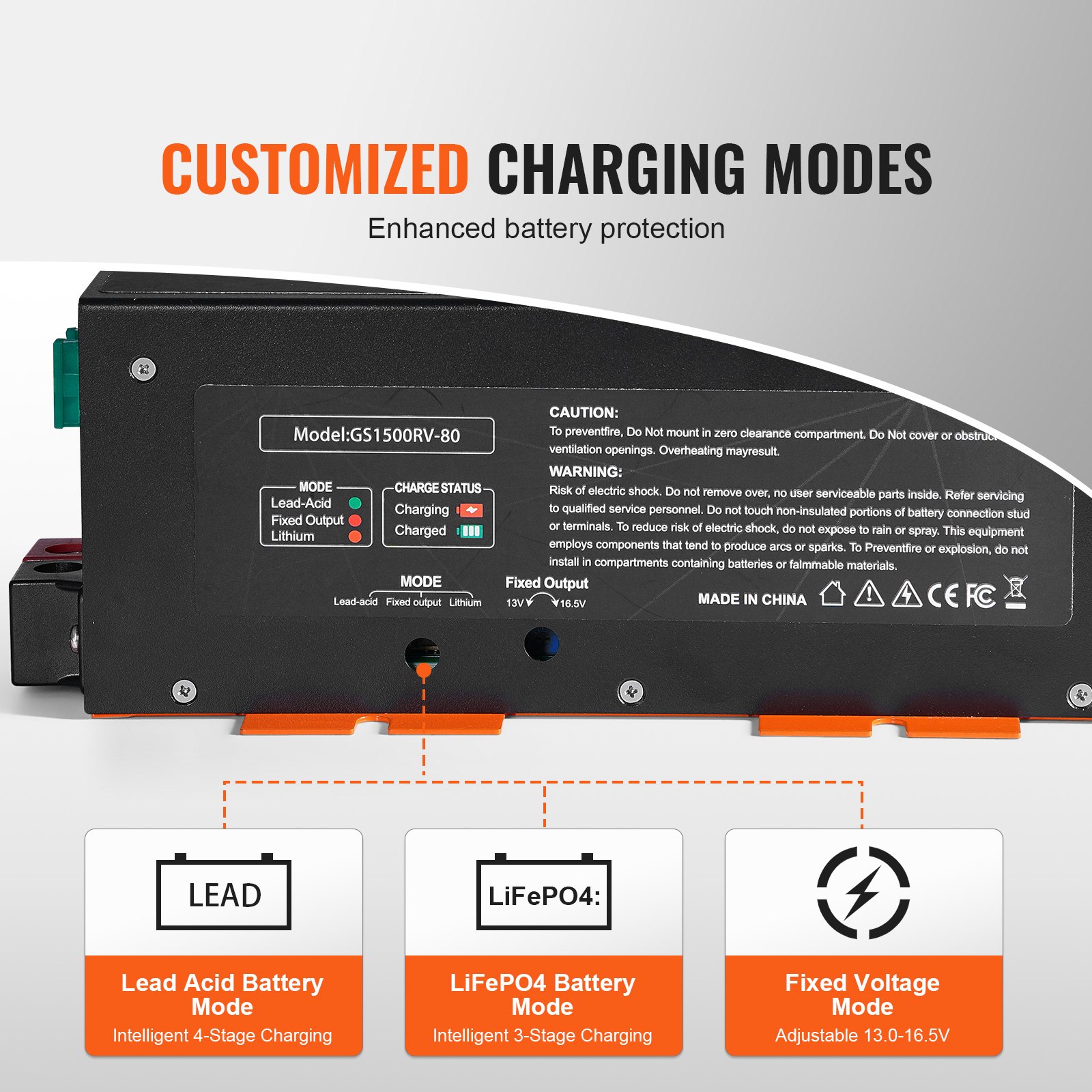 RV Converter 80 Amp 110V AC To 12V DC RV Power Converter Battery Charger image 5