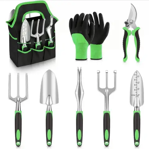 Garden Tools Set 8 Piece Gardening Tools Set With Non Slip Ergonomic Han