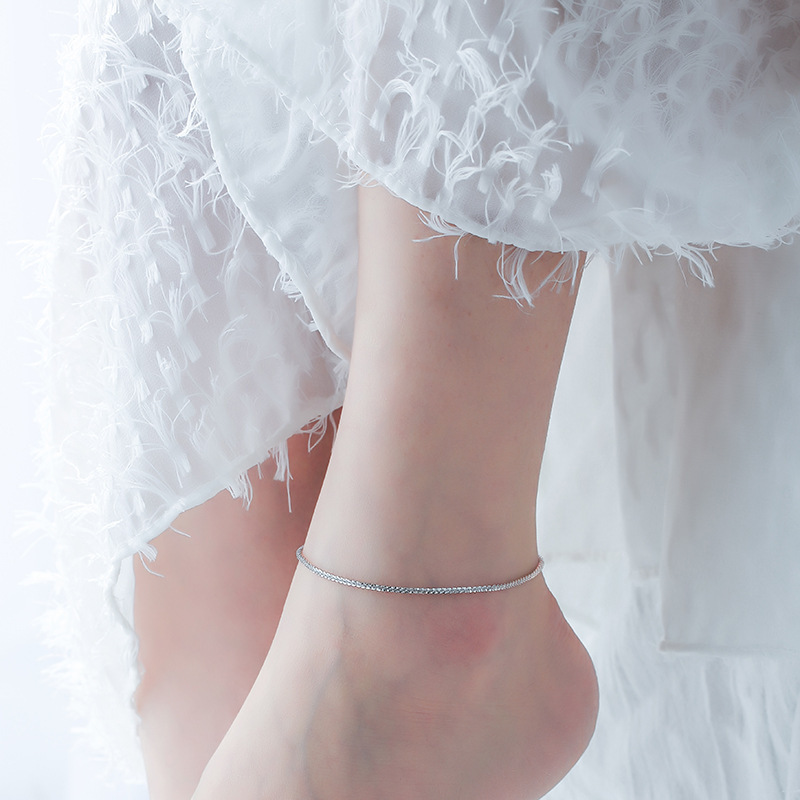 سوار فضة استرليني نسائي بتصميم زهر الغيبسوفيلا الجذاب