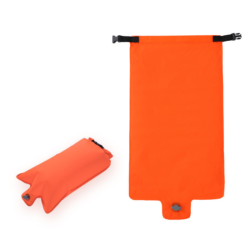 Orange inflatable bag