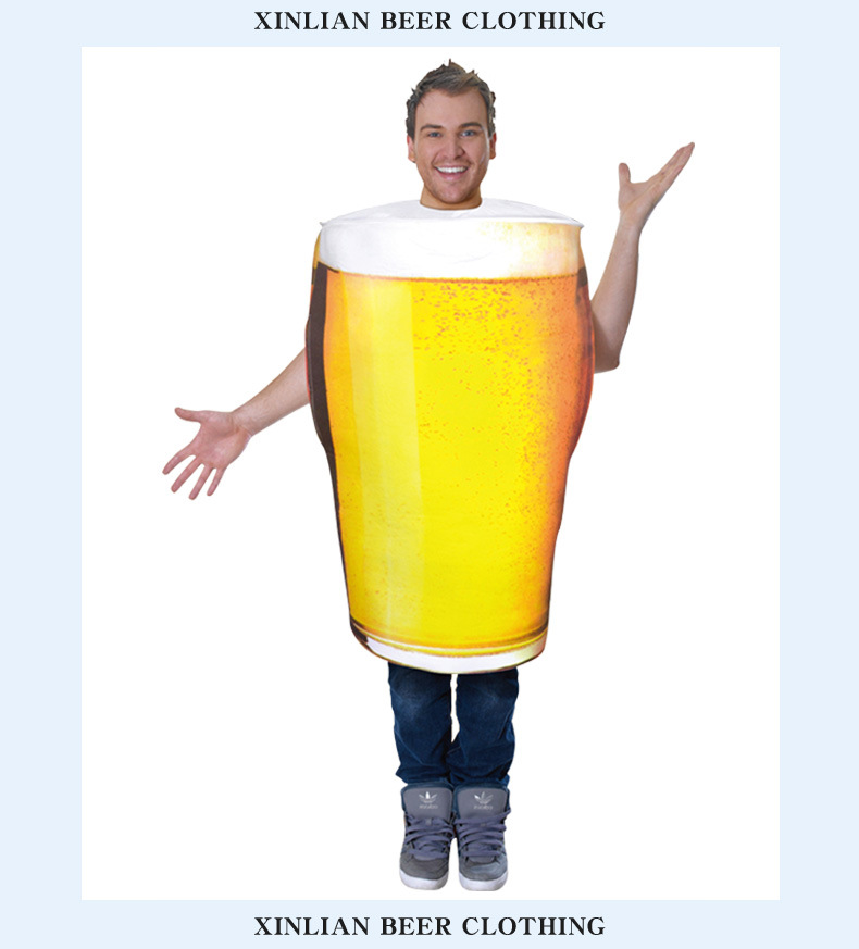 Title 1, Halloween Beer Mug Costume Cosplay Funny Be the...