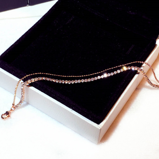 All-match Bracelet Inlaid With Rhinestones