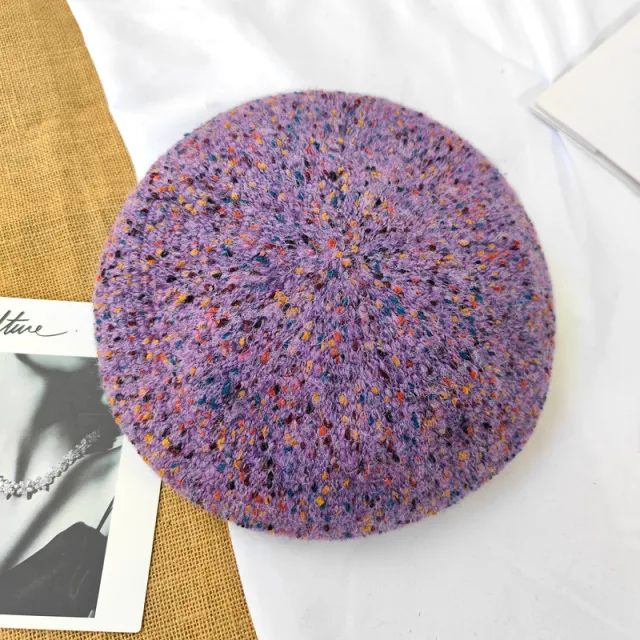 Fashionable Versatile Artist Hat Vintage Pumpkin Purple - Shop at LoveMi