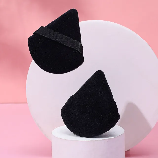 Puff Suede Dry Powder Puff Fan Loose Powder Puff Makeup Sponge Opp15 - Shop at LoveMi