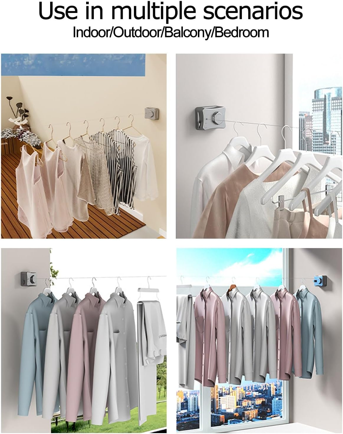 Retractable Clothesline Portable Heavy Duty Indoor And Outdoor Washing Line — image 6
