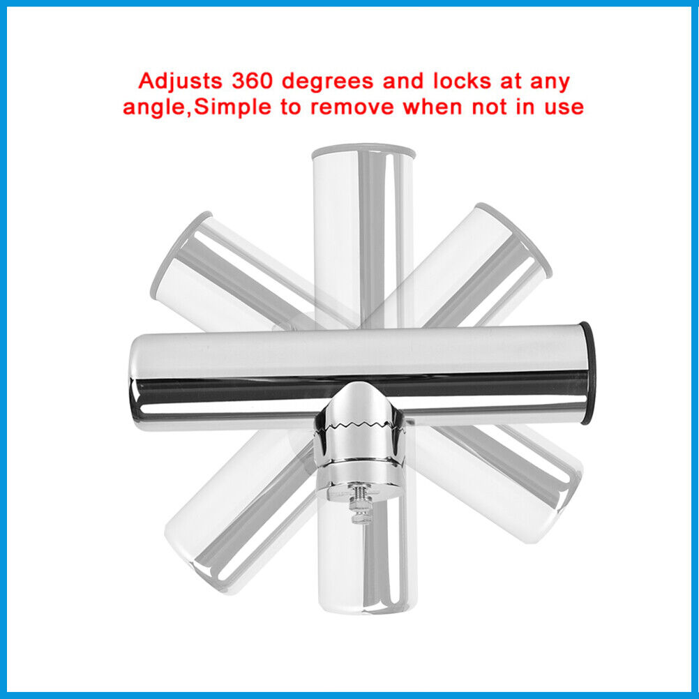 19-25mm Fishing Rod Holder Stainless Steel Rail Mount Rail