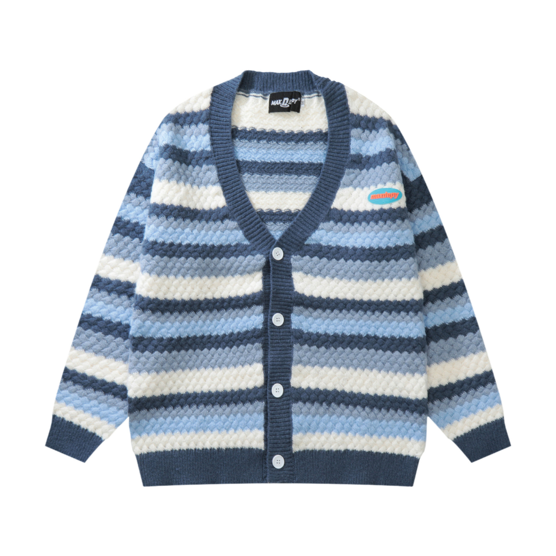 Knitted Striped Crochet Men's And Women's Loose Fashion Sweater