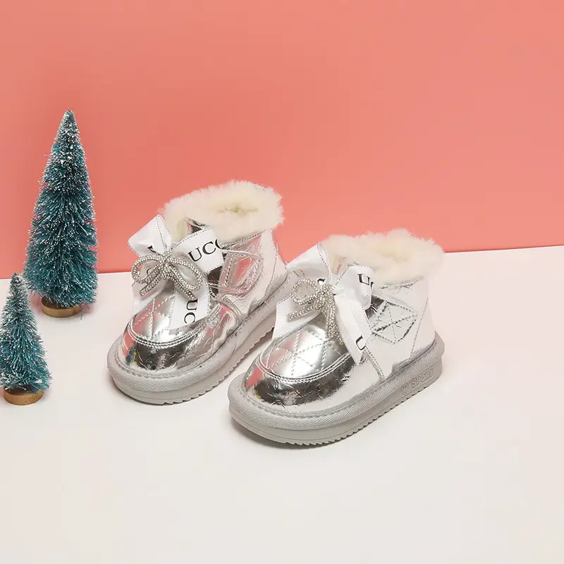 Plush Cotton Shoes For Toddlers With Soft Soles