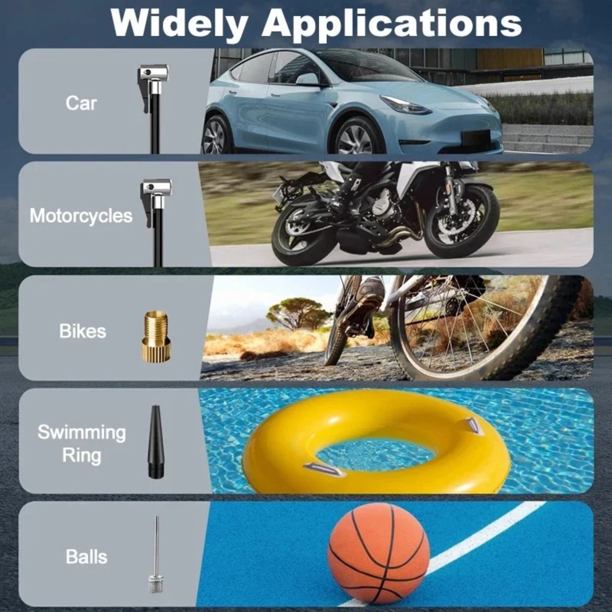 Portable Tire Inflator Rechargeable Electric For Car Bicycle Digital Air — image 5