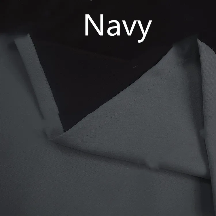 Full Blackout Curtain With Black Lining On The Back - Navy Blue