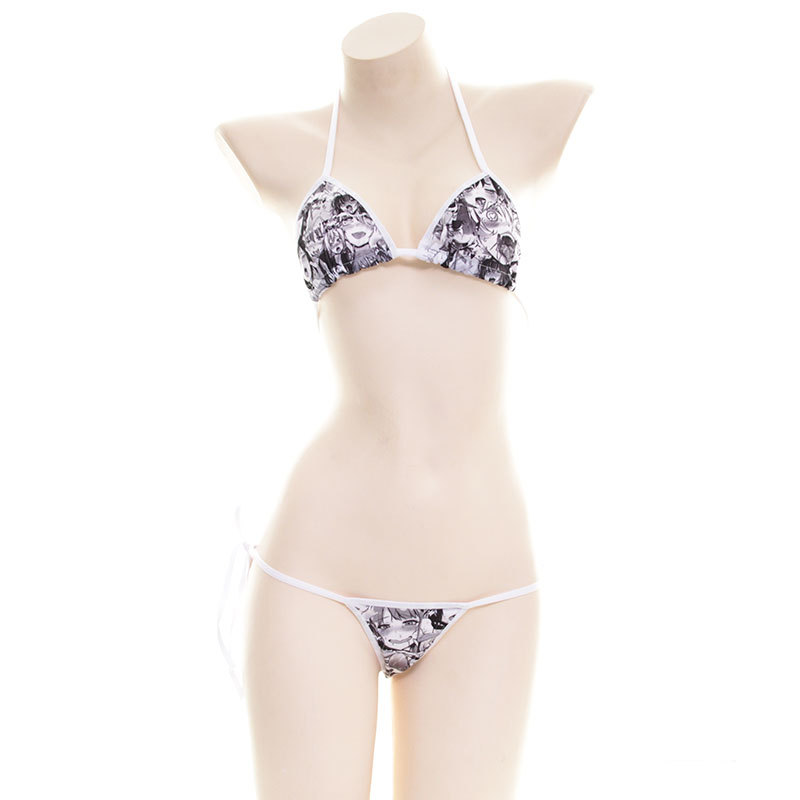 Title 5, Personality Mosaic Cartoon Bikini Suit Japanese...