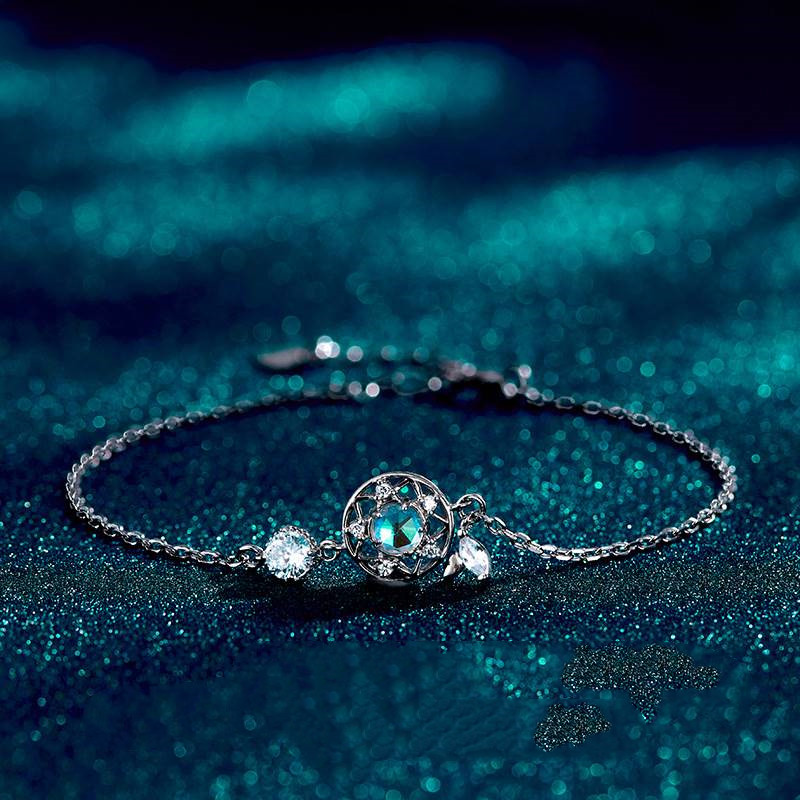 Braceletwomen's Sterling Silver Fashion Moonstone Bracelet