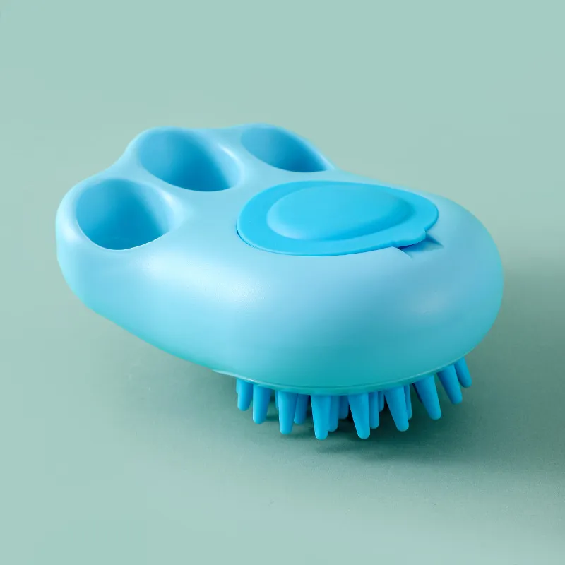 Durable Cat Paw Bath Brush Fine Foaming Labor-saving Cartoon Shape Pet Dog Cat Pet Hair Grooming Brush Reusable Dog Hair Comb Pet Products – image 9