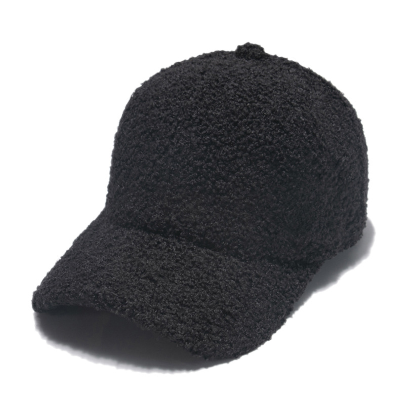 Women's Solid Thermal Lamb Wool Hat