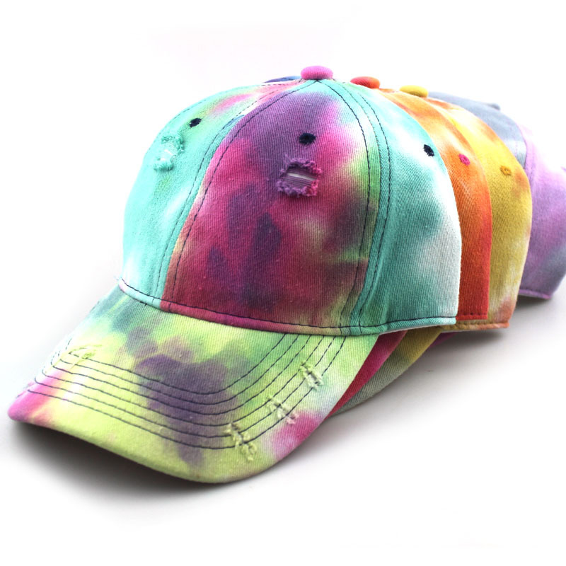 Title 1, Casquette de baseball tie-dye à trous colorés d...