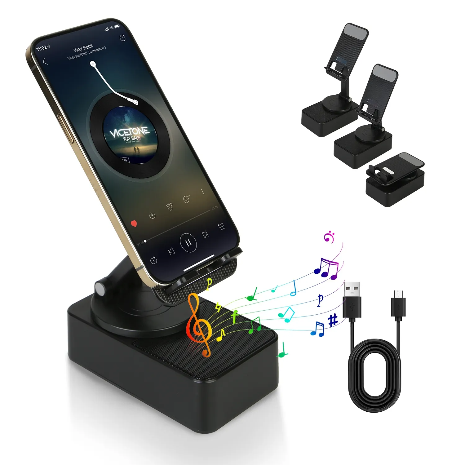 4 In 1 Foldable Wireless Speaker Phone