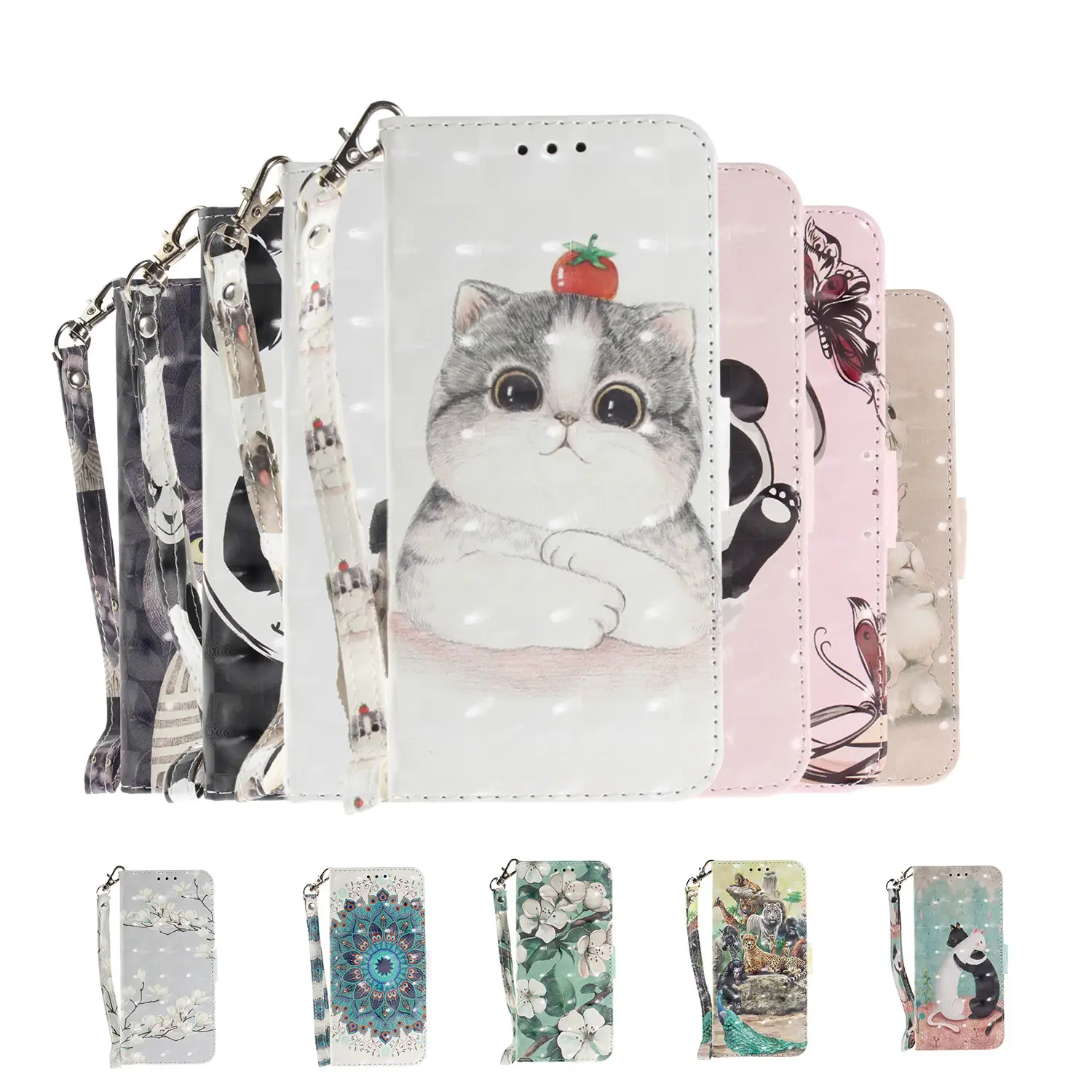 Painted Leather Case Card Protective Shell