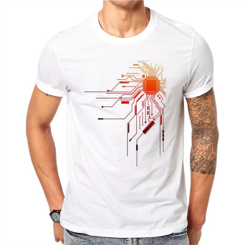 Title 2, Fashion Print T-shirt, a versatile bottoming sh...