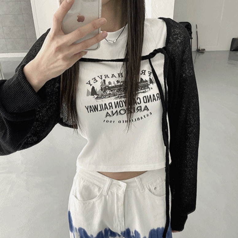 Women's Cardigan Jacket Hollow Knit Vest Set